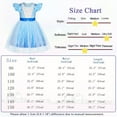 thumbnail image 3 of Pirate Princess Dress up for Girls Buccaneer Halloween Kids Tulle Tutu Dress Christmas Birthday Party Outfits,10T(9-10Years),A03666-Blue, 3 of 6