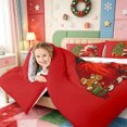 thumbnail image 4 of Manfei Xmas Bright Snowflake 7 Pieces Full Size Bedding Sets,Country Farm Cattle Full Size Bed in a Bag,Xmas Reversible, 4 of 7
