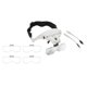 thumbnail image 3 of Lupa de diadema con 5 lentes, luz LED dual, lupa para montaje en la cabeza para reparaciones y manualidades, 3 of 9