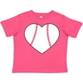 thumbnail image 3 of Inktastic Heart Shaped Baseball Boys or Girls Toddler T-Shirt, 3 of 5