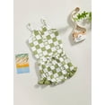 thumbnail image 3 of Coduop Baby Girls 2Pcs Outfit Set,Checkerboard Sleeveless Bodysuit and Shorts Two-piece Clothes Set, 3 of 9
