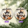 thumbnail image 2 of Happy Halloween Alaskan Malamute Witches Hat Pumpkin Carving Ceramic Round Ornament Alaska Mal Dog Lovers Gifts Home Tree Decor - 02019, 2 of 5