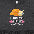 thumbnail image 4 of Inktastic Hanukkah Funny Latke Girls Toddler Dress, 4 of 5