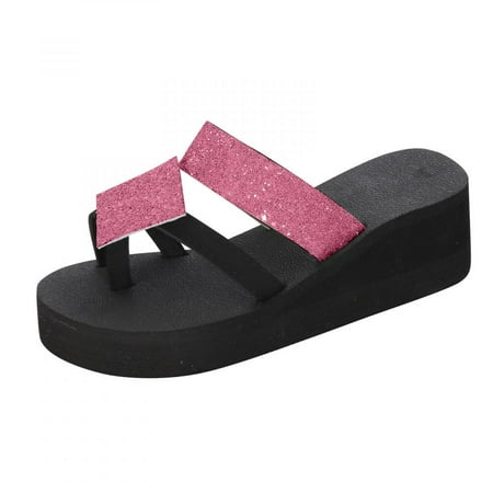 

Todqot Slippers for Women- Flat Sandals Women Quick Dry Summer Thick bottom Anti Slip indoor outdoor Pink 36