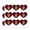 Opaque, variant on Harry Potter Gryffindor Painted Crest 1" Heart Shaped Planner Calendar Scrapbook Craft Clear Stickers