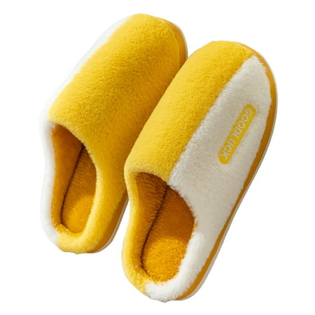

Women s Cotton Slippers Comfortable Warming Plush Slippers Lightweight Non-Slip Slippers for Indoor Home New