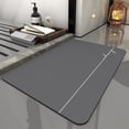 thumbnail image 2 of Alfombrilla suave de barro de diatomeas, absorbente, de secado rápido, para puerta de baño, inodoro, alfombrilla de baño antideslizante de barro de diatomeas, 2 of 5