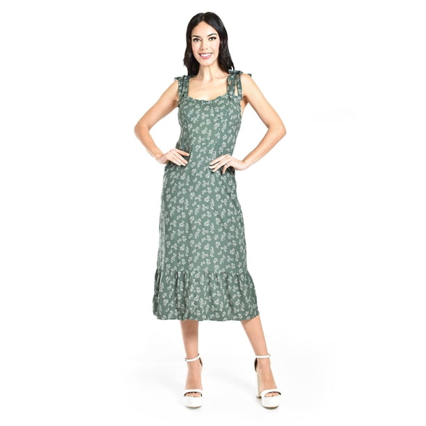 Vestido midi de tirantes Roman Fashion /Juvenil, 50010 (Verde) verde CH