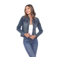 thumbnail image 1 of White Mark Veste en Denim Classique pour Femmes, 1 of 6