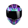 thumbnail image 4 of Casco Para Moto Edge Abatible Morado Certificado L, 4 of 5