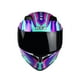 thumbnail image 4 of Casco Para Moto Edge Abatible Morado Certificado XL, 4 of 5