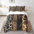 thumbnail image 3 of Homewish Brown Leopard Print Twin Bedding Sets 7-Piece for Women, Giraffe Cheetah Animal Bedding Comforter Set, Fashion Abstract Reversible Sheet Sets, Microfiber Bedroom Decor, 3 of 8