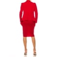 thumbnail image 4 of Women's Chic 2-Piece Suit Set - Open Front Blazer and Matching Pencil Skirt, 4 of 6