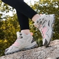 thumbnail image 4 of FLhrweasw Zapatos Tenis Transpirables para Mujer Zapatos Invierno Acogedores Con Absorción Impactos (Rosa 37), 4 of 9
