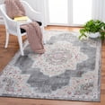 thumbnail image 2 of SAFAVIEH Phoenix Jepson Medallion Area Rug, Grey/Ivory, 6'7" x 6'7" Square, 2 of 8