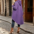 thumbnail image 3 of Luvrsol Zip Up Hoodies Women Drawstring Hood Zip Long Jacket Casual Top with Side Deep Pockets S-2XL, 3 of 7