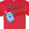 thumbnail image 4 of Inktastic I Want a Hippopotamus for Christmas Cute Stuffed Hippo T-Shirt, 4 of 5