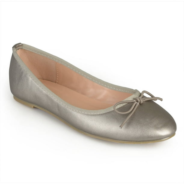 Brinley Co Womens Classic Bow Round Toe Casual Ballet Flats