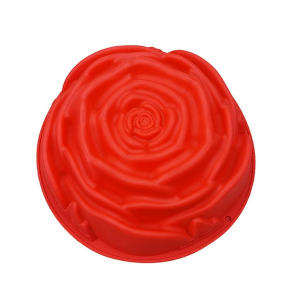 VerPetridure DIY Baking Tools Valentine's Day Silicone Large Rose Cake Mold