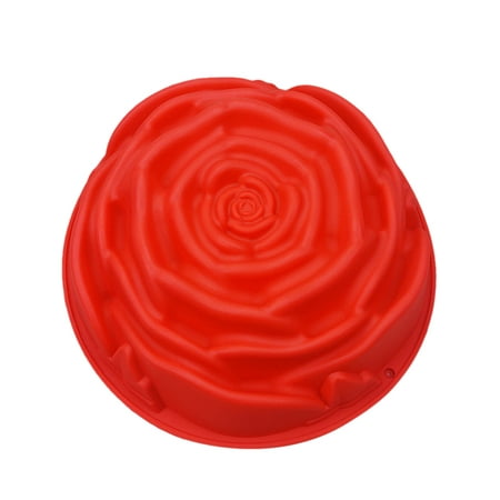 

Wovilon Diy Baking Tools Valentine S Day Silicone Large Rose Cake Mold Bloom 3D Rose Flower Fondant Silicone Molds For Chocolate Cake Soap Candy Pastry Candle Dessert