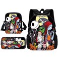 thumbnail image 2 of Disney Jack Skellington Child School Backpack With Shoulder Bag Pencil Bags School Bags for Boys Girls Best Gift, 2 of 5