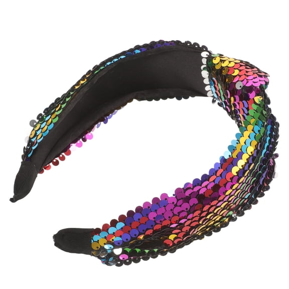 AURARMLET Glitter Sequin Knot Headband Wide Twisted Hairband Lightweight and Stylish