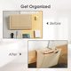 thumbnail image 2 of Organizador de mesita de noche con bolsillo de fieltro para cama, organizador de almacenamiento para reposabrazos de sofá para anteojos, teléfono, control remoto, tableta, libro (beige), 2 of 5