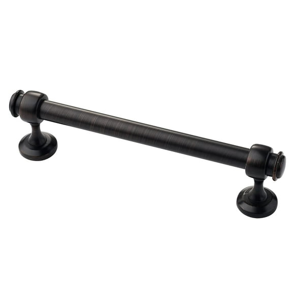Alzassbg 10 Pack Oil Rubbed Bronze Cabinet Pulls, 5 Inch(128mm) Hole Centers Cabinet Handles Kitchen Hardware Straight Bar for Cabinets and Drawer AL3082ORB
