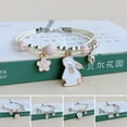 thumbnail image 2 of Mightlink Fashion Bracelet Minimalistic Beautiful Fine Workmanship Lovely Adorable Everyday Wearing Alloy Cartoon Bunny Kid Bracelet for Girls, 2 of 6