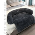 thumbnail image 3 of Fiudx Cama Acogedora para Perros, Diseño Redondo, Pelo Sintético Autocalentable, Soporte para El Cuello y Alivio Del Dolor Articular, Suave y Flexible, Sueño Reparador para Mascotas, Base Impermeable, 3 of 3