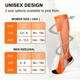 thumbnail image 4 of 6 Pairs Sport Compression Socks for Men & Women Circulation Knee Support Socks For Running Athletic Nursing Travel, 4 of 6