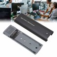 thumbnail image 1 of Hard Drive Enclosure, High Speed Stable SSD External Enclosure Aluminum Alloy Shell Fast Heat Dissipation USB C Tool Free  for 2242 SSD for 2260 SSD, 1 of 8