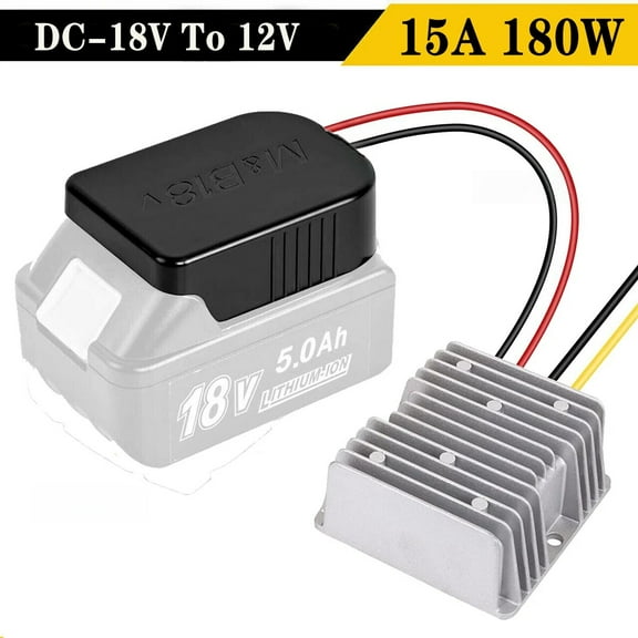 For Makita DC 18V to 12V 15A 180W Step Down Voltage Converter Battery Regulator