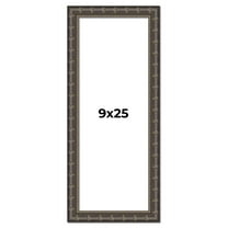 9x25 Frame Black Bamboo Solid Wood Picture Frame Width 1.5 Inches | Interior Frame Depth 0.5 Inches