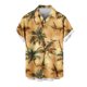 thumbnail image 3 of Mens Casual Manga Corta Botón Abajo Camisas Turndown Cuello Hawaii Impresión Botón Camisa Cardigan, 3 of 5