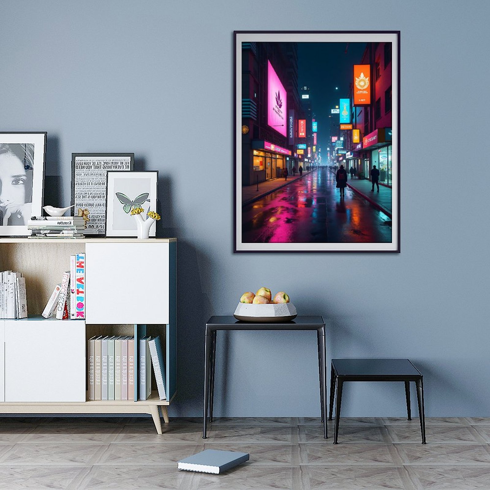 Diamond Art Kits for Adults - Cool Cyberpunk Cityscape Print No.102 5D Frameless Dimond Painting Kit for Adults Beginner, Round Diamond Kits for Home Wall Decor, Gift for Women