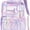 Purple, variant on Otanjou Clear Backpack, Heavy Duty TPU Transparent Backpack Stadium Events Approved, Clear Bookbag