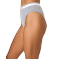 thumbnail image 6 of Hanes Legends High-Cut Underwear Pack, 3-Pack Black/Grey/Pink M Women's, 6 of 10