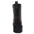 thumbnail image 3 of New Women's Lug Sole Platform Combat Ankle Bootie Lace up Side Zipper Bootie, 3 of 5