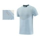 thumbnail image 4 of Camiseta Deportiva de Color Sólido de los Hombres, Top de Manga Corta Respirable Hielo de Verano para Correr Al Aire Libre Y Desgaste Casual, Camiseta Atlética de Humedad, 4 of 4
