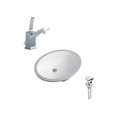 thumbnail image 1 of DROP Bath and Kitchen DR091096 Undermount Bathroom Sink Set, 1 of 6