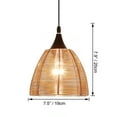 thumbnail image 3 of Kiven Plug in Pendant Light with Remote,Dimmable Hanging Light with Aluminum Lampshade, Industrial Ceiling Pendant Light for Bedroom Hallway Kitchen,1-Light,Gold Finish, 3 of 7
