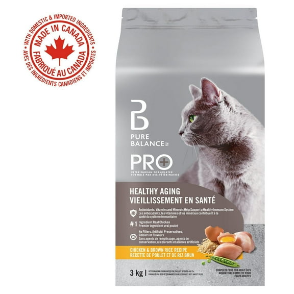 Pure Balance Pro+ Healthy Aging Formula with Chicken Dry Cat Food 3kg