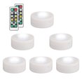 thumbnail image 1 of Wireless LED Puck Lights, 6-Pack Dimmable Under Cabinet Counter Lighting Closet Light, Battery Powered Remote Control Night Light Stick On Lights For Kitchen, Closet, Cabinet, Bookcase, 1 of 8