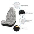 thumbnail image 4 of Uemuo Silver Glitter Pattern Car Seat Covers for Front Seats Waterproof Seat Covers for Cars, Universal Auto Front Seats Protector Fits for Car-1, 4 of 6