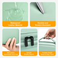thumbnail image 4 of Bolsa organizadora Miloocul Miloocul Cable de piel de doble capa, 4 of 6