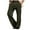 VZ7# Army Green, variant on Pants for Men Elastic Waist Straight Leg Dressy Trousers Velvet with Front Pocket Grid Business Holiday Fashion Casual Versatile Dailywear