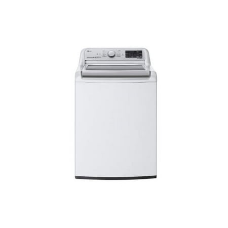 LG - 5.5 Cu. Ft. High-Efficiency Smart Top Load Washer with TurboWash3D Technology - White