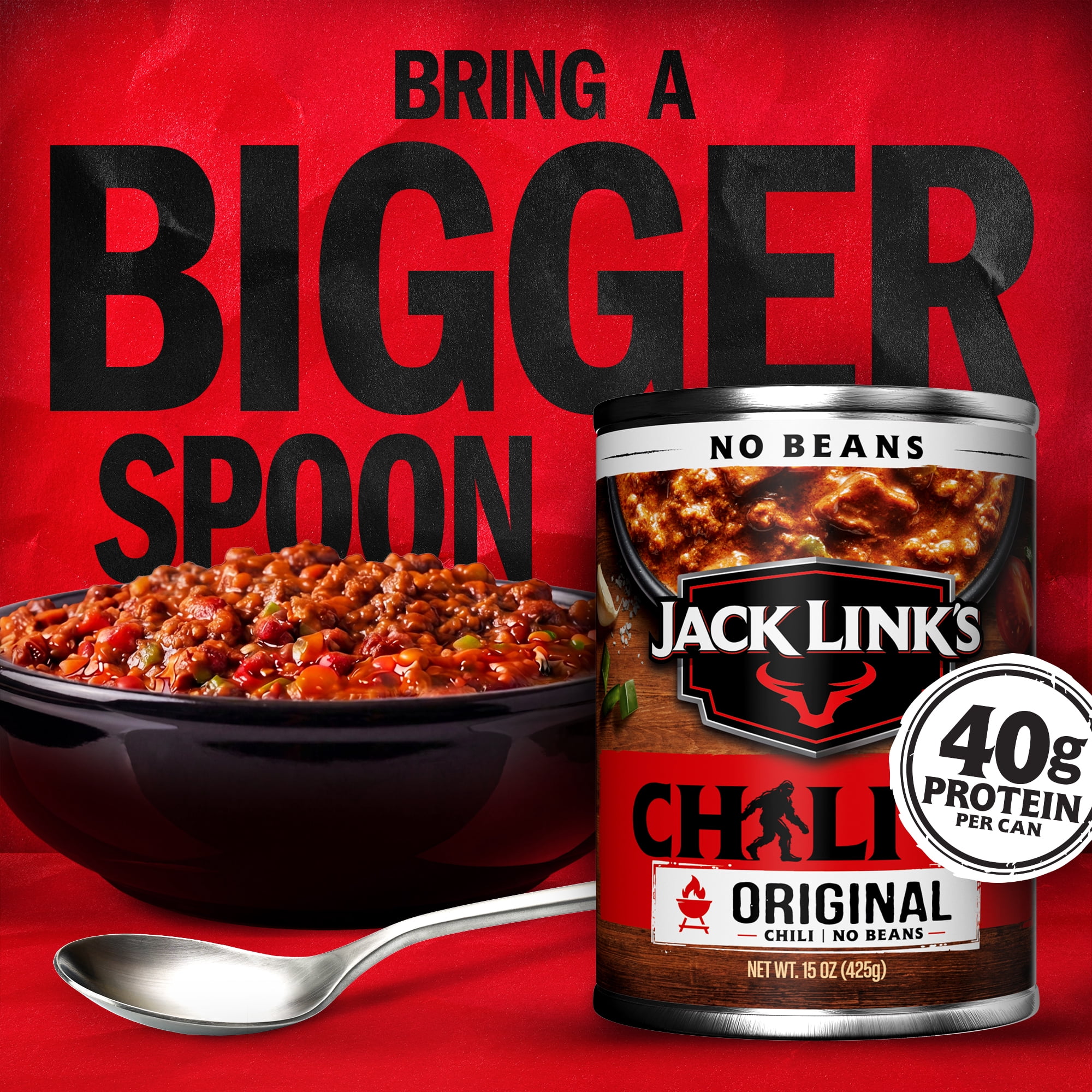 Jack Link's Chil Original Flavor, No Beans, 15 Ounce