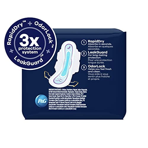 Always Ultra Thin Feminine Pads with Wings for Women, Size 4, 78 Count, Overnight Absorbency, Unscented, (26 count, Pack of 3 - 78 Count Total)